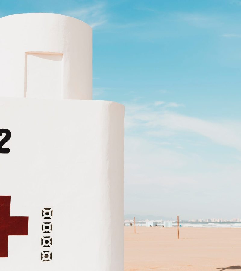 beach-concept-with-medical-station